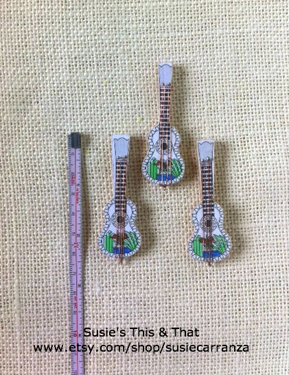 miniature wood guitars...