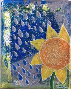 "Sunflower in the Rain" by Susie Carranza