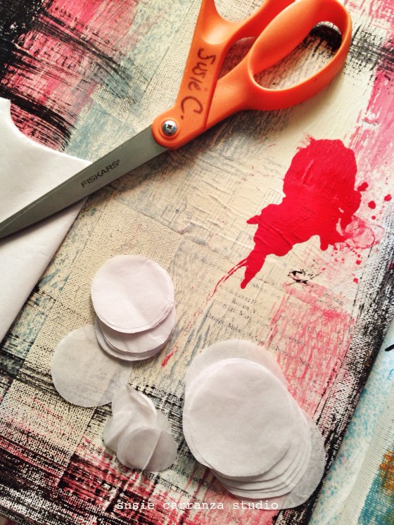tissue paper circles - susie carranza studio