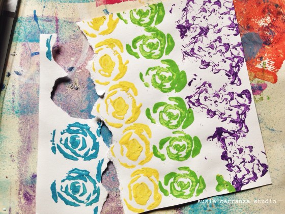 used celery stalks to make these roses...