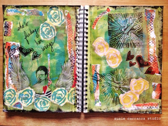 'She's finding her wings'...as yet unfinished...