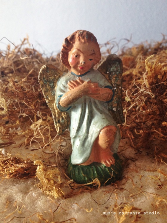 love my mom's vintage pieces, especially this angel...