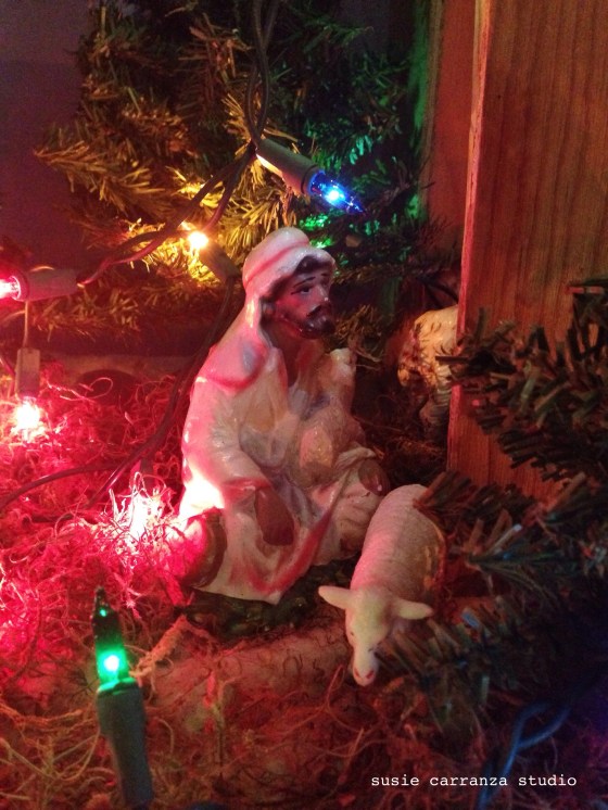 Man and his lambs - susie carranza studio