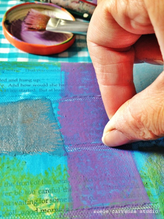 scratching paint - susie carranza studio