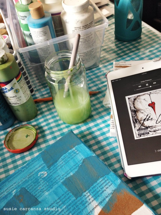 my work table - susie carranza studio