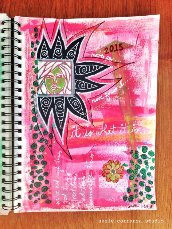 "it is what it is" journal page - susie carranza studio