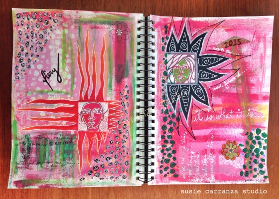 art journaling, moving on - susie carranza studio