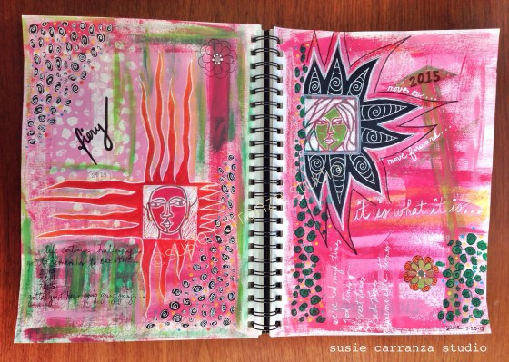 art journaling, moving on - susie carranza studio