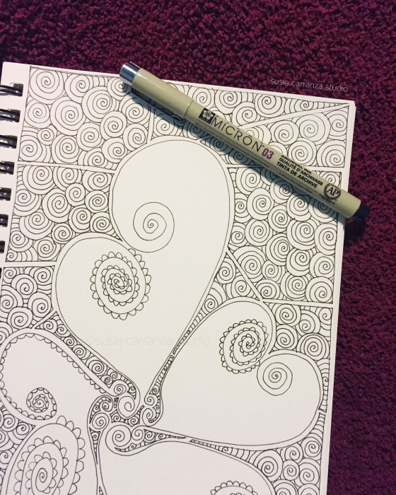 Drawing in my new drawing pad