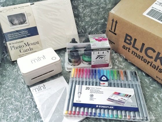 My prizes from Dick Blick art supplies!