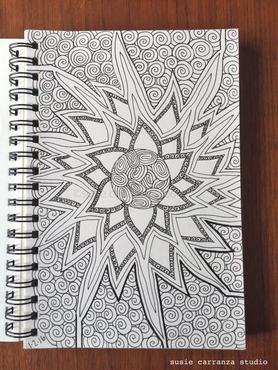 First drawing of 2016 - susie carranza studio