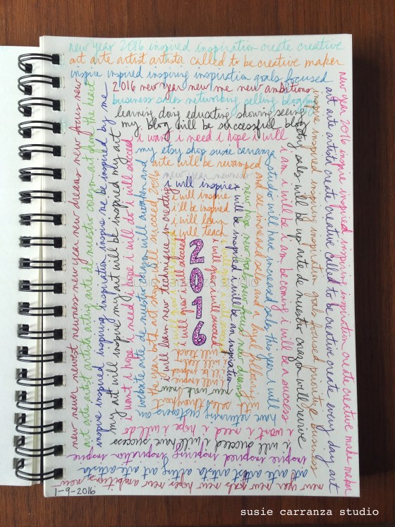 Colorful musings for a new year - susie carranza studio