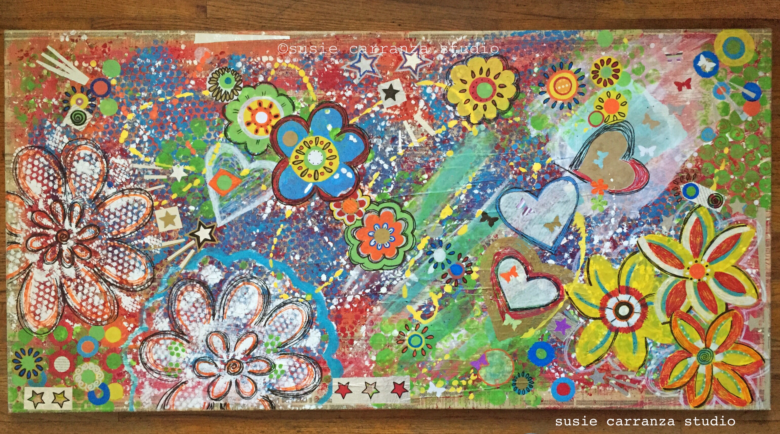 revisiting an old painting (art therapy) - susie carranza studio