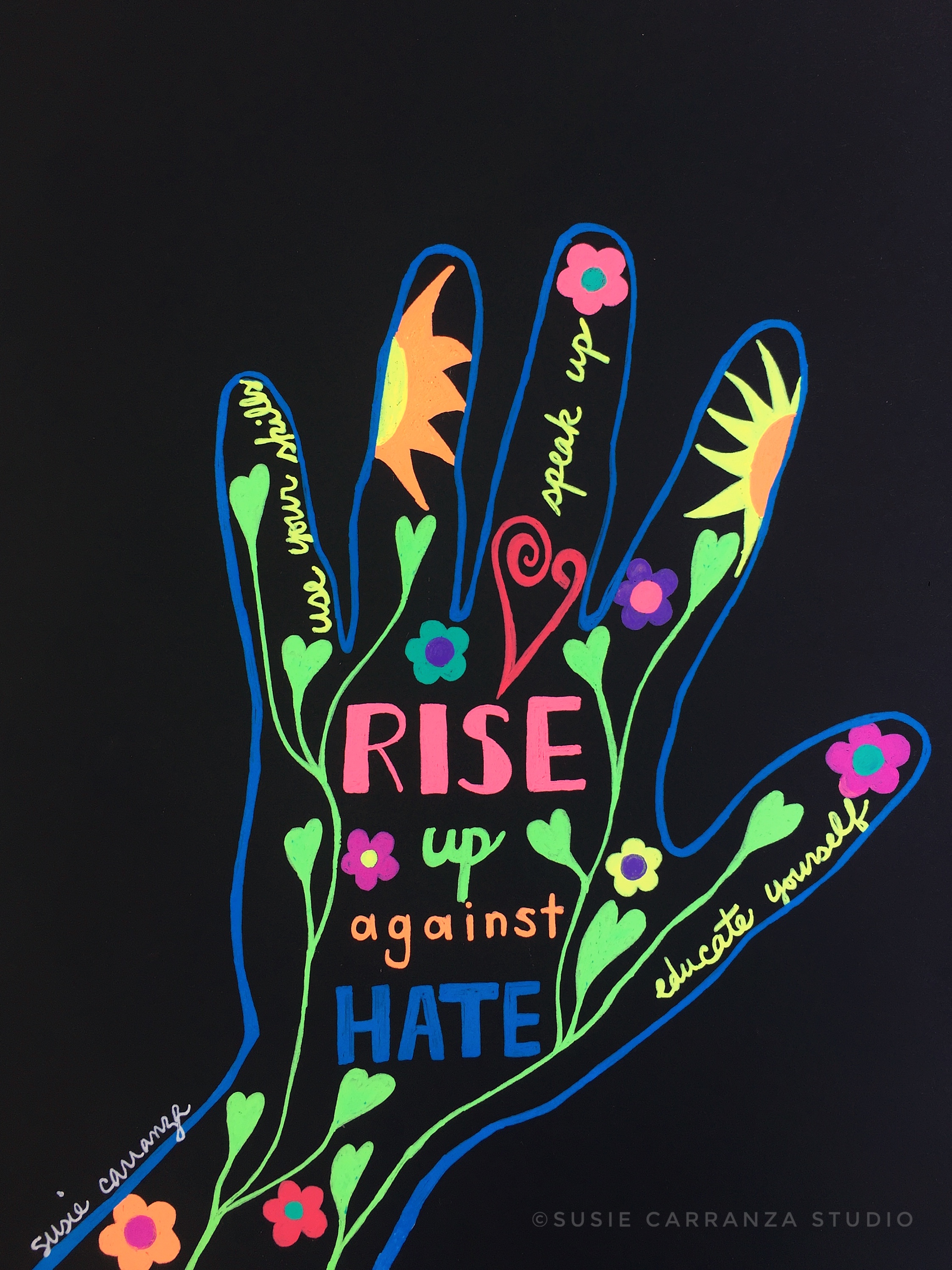 Rise Up Against Hate- susie carranza studio