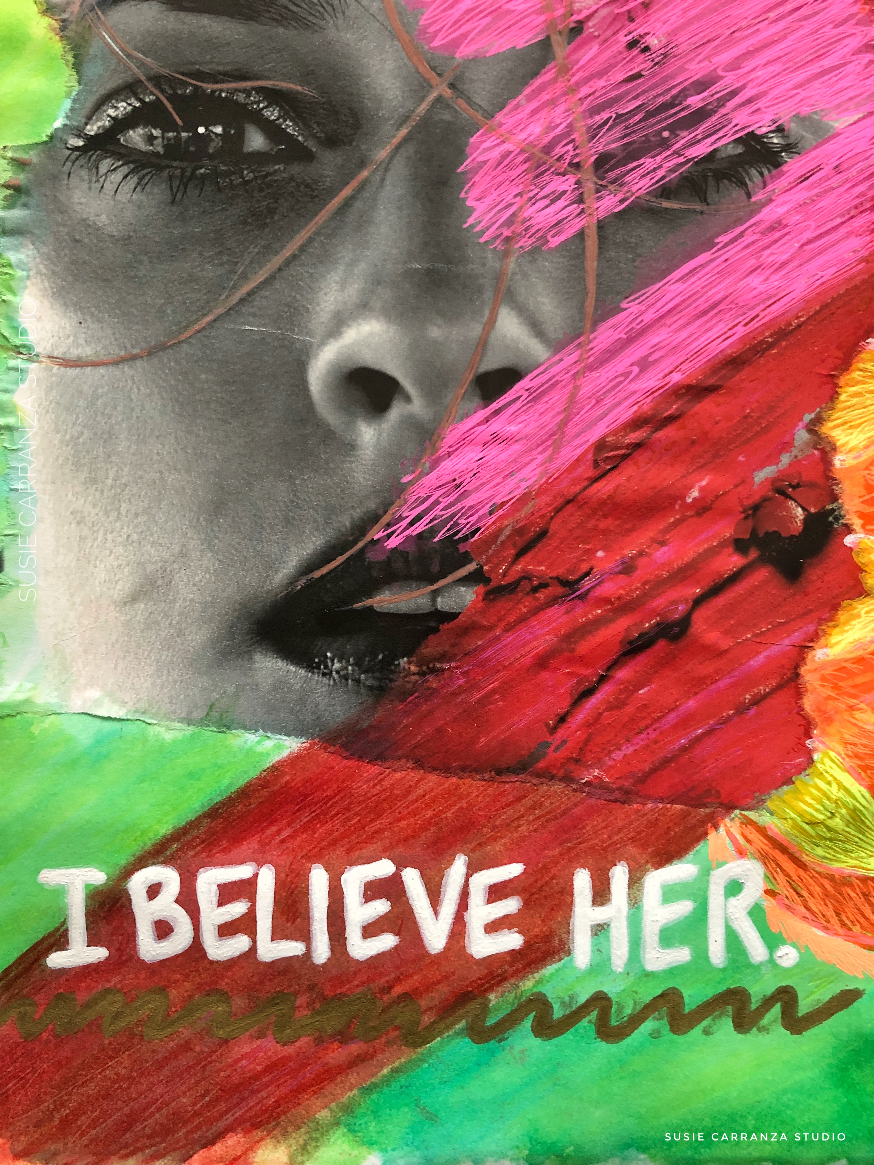 I believe her. Journal page close up - susie carranza studio