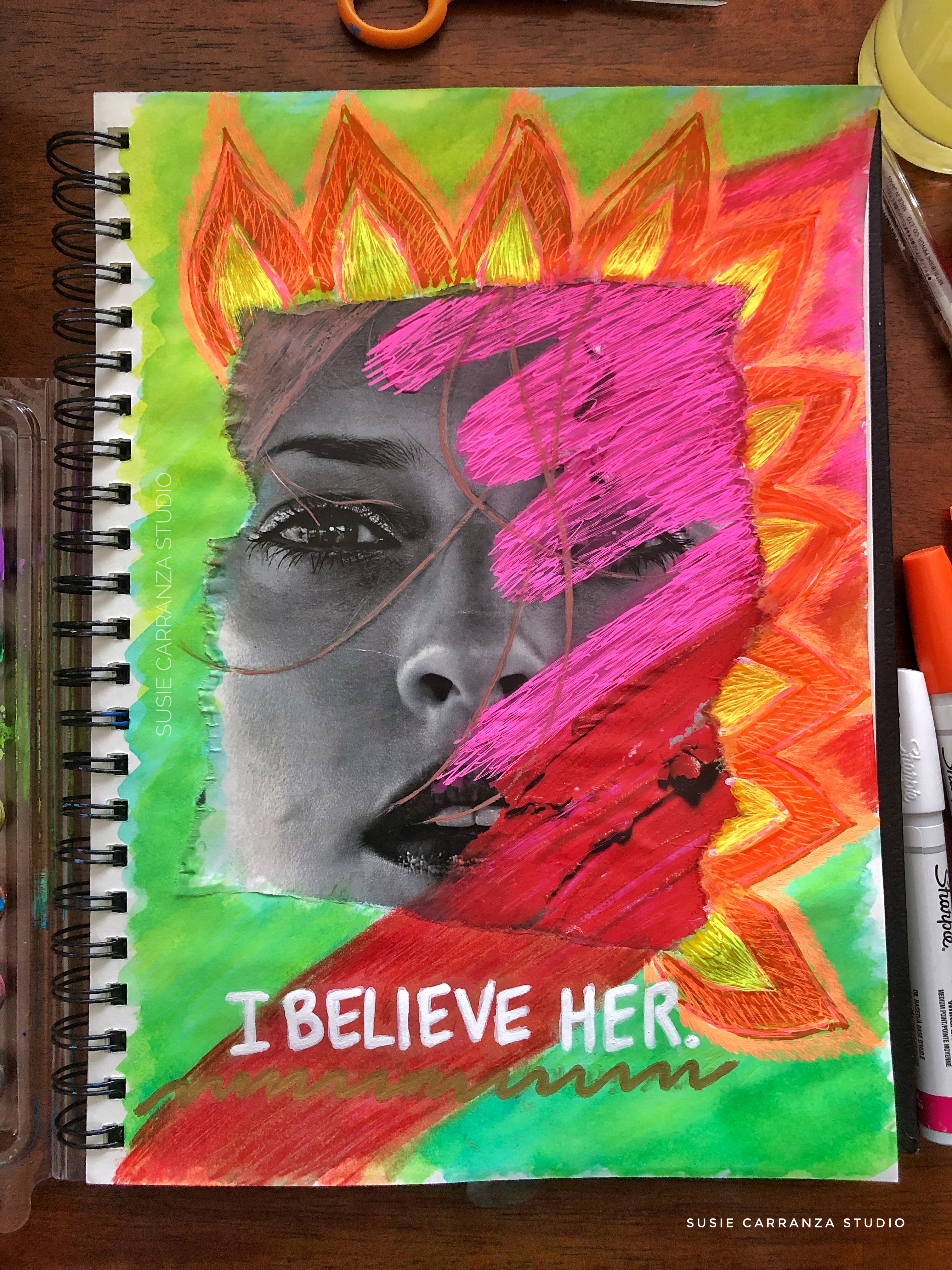 I believe her. Journal page - susie carranza studio